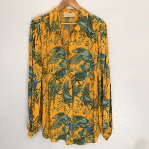 Beautiful yellow blouse with ballon sleeves Med